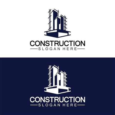 Construcción Reparación De Viviendas Y Diseño De Logotipo De Concepto De Construcción