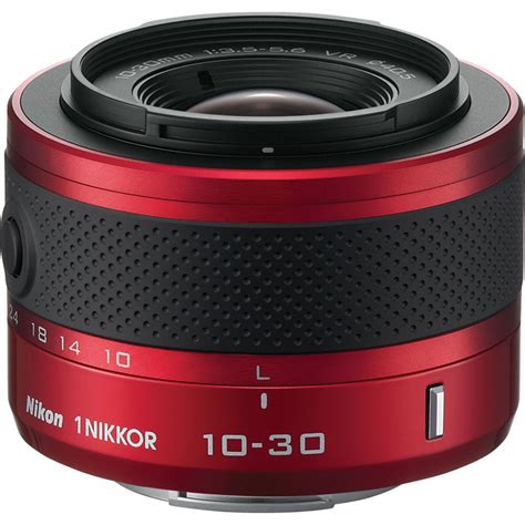 Nikon 1 Nikkor Vr 10 30 Mm F 3 5 5 6 Lens For Cx Format Red