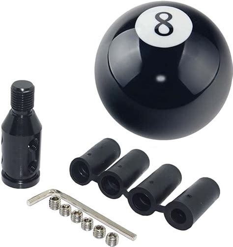 Amazon Pursuestar Black 8 Round Ball Gear Shift Knobs Universal