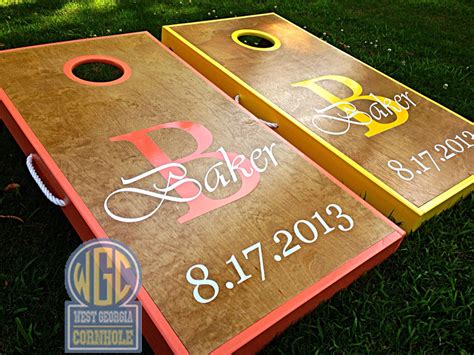 Baker Design Custom Personalized Cornhole Board Set West Georgia