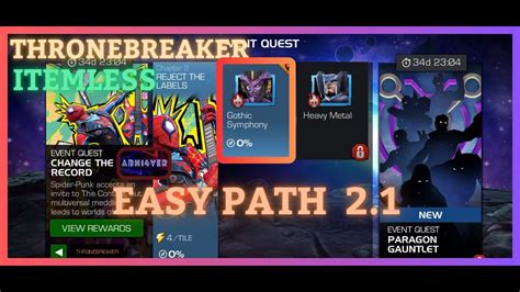 MCOC EQ 2 1 Easy Path ThroneBreaker CHANGE THE RECORD