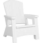 Guestsupply Us Suncast Commercial Adirondack Chair With Storage White