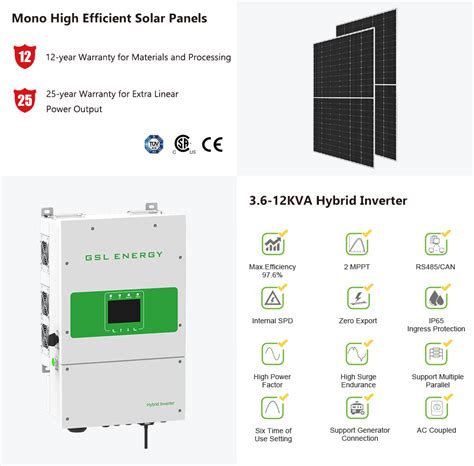 New Gsl Hybrid Inverter Solar Energy Systems Kwh Kwh Kwh Kwh