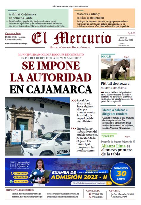 Diario El Mercurio El Portal De Los L Deres De Opini N