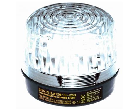 Seco Larm Sl Q C A Vdc Strobe Light Clear