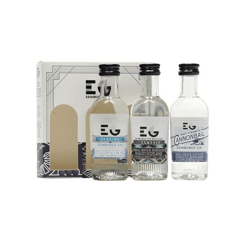 Edinburgh Gin Miniature T Set 3x5cl Spirits From Whisky Kingdom Uk