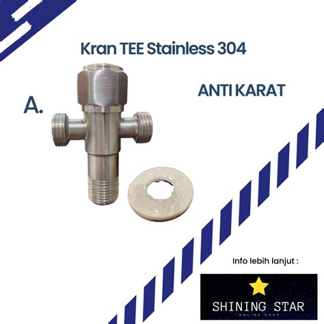 Jual Stop Kran Cabang 2 Chrome Stop Kran Cabang 2 Stainless Kran