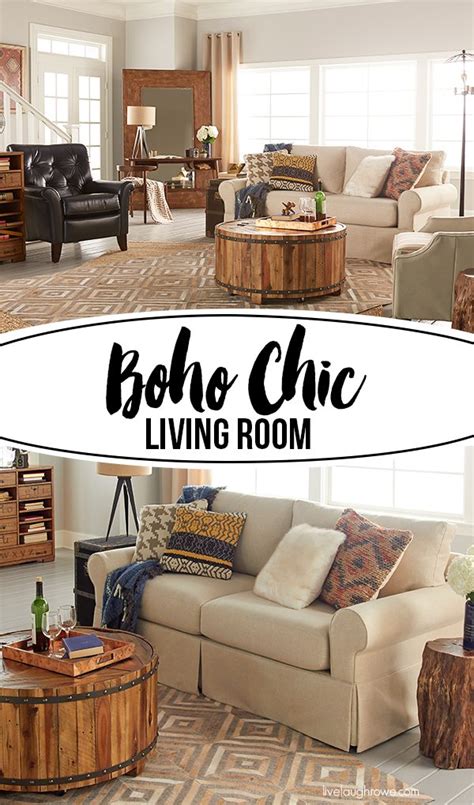 Boho Chic Living Room for La-Z-Boy Design Dash