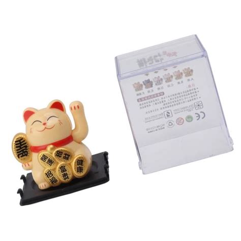 LAN Chat Porte Bonheur À Énergie Solaire Fortune Cat Petit Chat