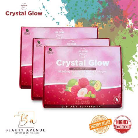 Crystal Glow Lychee Sachet Jrk Dream Marine Collagen Drink