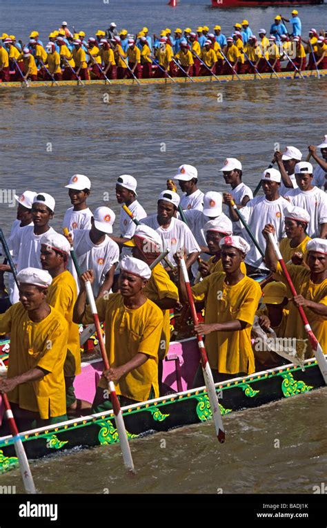 Cambodia Phnom Penh Water Festival Mekong And Tonle Sap River Stock