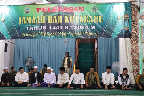 Bupati Kotabaru Melepas Jamaah Calon Haji Di Masjid Agung Husnul