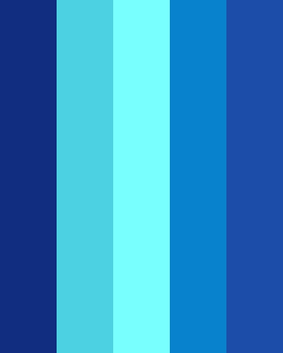 Cool Ocean Color Scheme - Blue