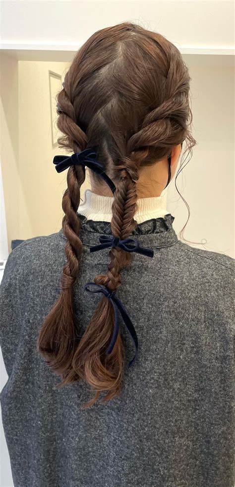 On Trend Bow Hairstyles For A Chic And Playful Look Mismatch Braids