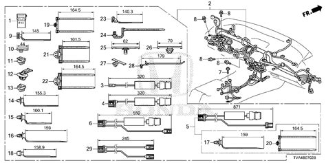 2022 Honda Accord Sub Cord Assy Usb Electrical Harness 39114 Tva A21 Honda Parts Center