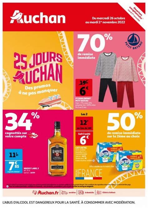 43 Semaine Week 26 10 2022 01 11 2022 25 Jours Auchan Auchan