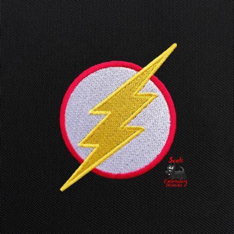 The Flash Machine Embroidery Design The Flash Embroidery | Etsy