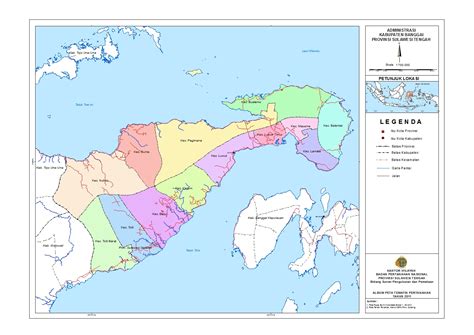 kabupaten banggai peta kab banggai gambar sulsel