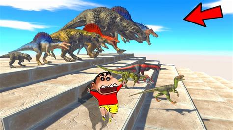 DEADLY 25 HUSSAR Vs EVERY UNIT SHINCHAN And CHOP Fight DINOSAURS