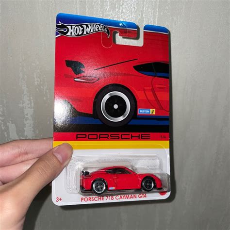 MERAH Hot Wheels Porsche Cayman GT Red Porsche Series Shopee Philippines