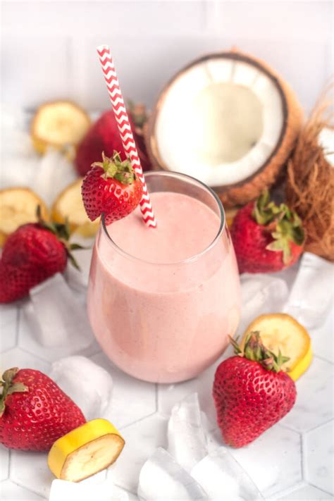 Strawberry Banana Coconut Smoothie Frugal Mom Eh