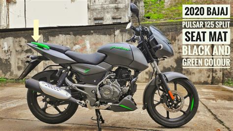 Bajaj Pulsar Split Seat Bs Matt Black Green New Colour