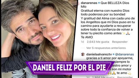 Emocionado Daniel Arenas Con El Movimiento Del Pie De Daniela Alvarez