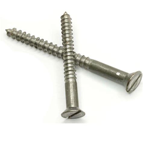 75mm Mild Steel MS Wood Screw For Hardware Fitting Half Thread At