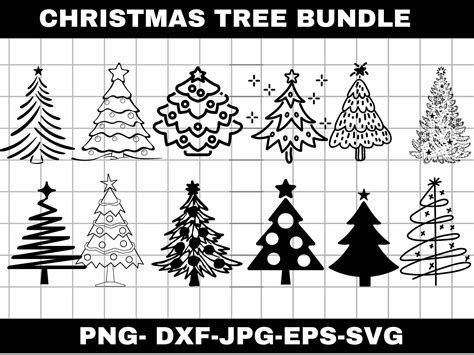 Christmas Tree Svg Bundle Christmas Svg Christmas Tree Svg Etsy