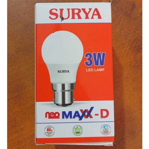 B W Surya Neo Maxx D Led Bulb K Cool White At Rs Box In Noida