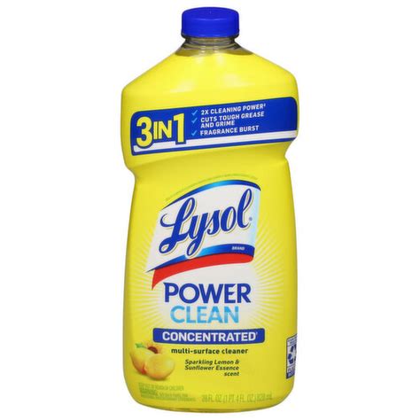 Lysol Multi Surface Cleaner Concentrated Power Clean Sparkling Lemon