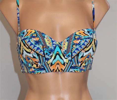 Nwt Bar Iii Swimsuit Bikini Top Bra Size M On The Monarchy Underwire Ebay