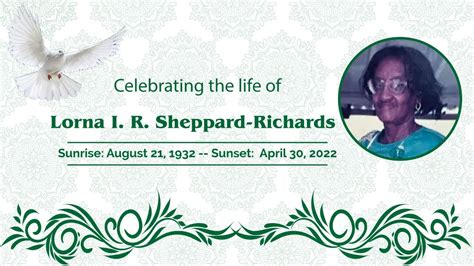 Thanksgiving Services For The Late Lorna I R Sheppard Richards LIVE