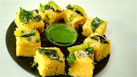 Khaman Dhokla In Microwave Dhokla Dhokla Recipe Indian Food Recipes