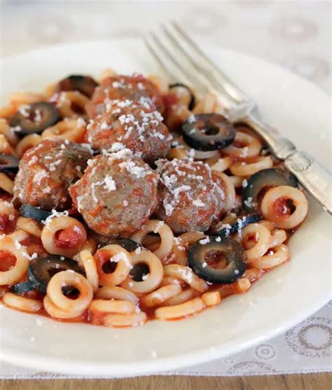 Spicy Meatball Homemade Spaghettios Taste Of Recipe