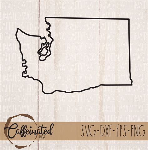 Washington SVG, Washington State SVG, Washington Outline Svg ...