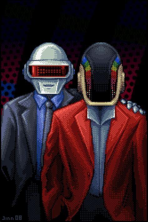 Daft Punk Daft Punk Pixel Art Joyreactor