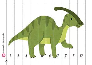 Quebra Cabeça Dinossauro Para Imprimir - Quebra-cabeça do mapa do Brasil para imprimir e colorir | Educlub