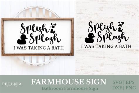 Bathroom Farmhouse Signs SVG | Farmhouse Signs