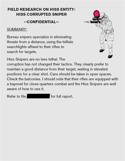 Hiss Sniper Collectible Control Wiki Fandom