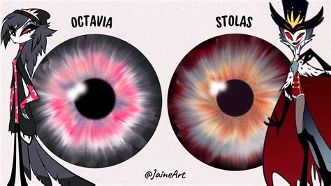 Eyes With Stolas And Octavia Colors Palette Helluva Boss Youtube