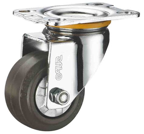 10 Inch Swivel Industrial Caster Pneumatic Wheel With White Metal Rim