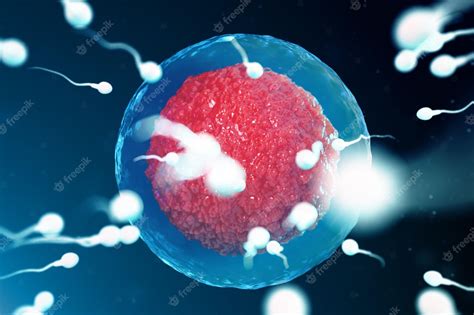 Premium Photo 3d Illustration Sperm And Egg Cell Ovum Sperm Approaching Egg Cell Native And