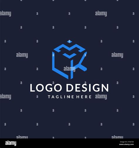 LK Logo Hexagon Designs Best Monogram Initial Logo With Hexagonal