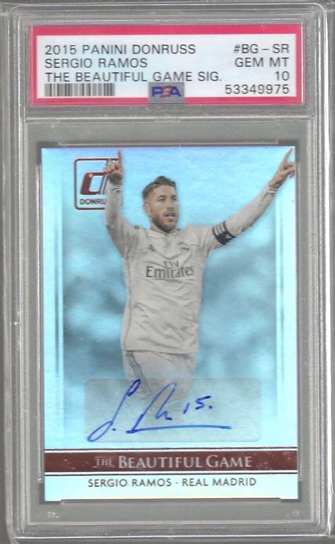 Sergio Ramos Autographed Signed Panini Donruss The Beautiful