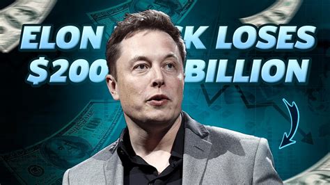 How Elon Musk Lost 200 Billion In One Year Elon Musk Net Worth YouTube