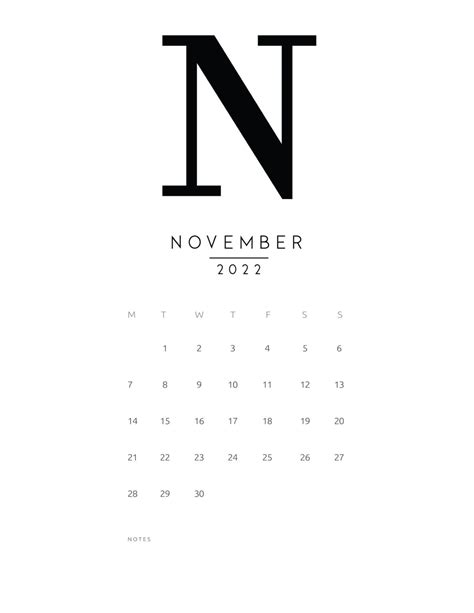 Free Printable Monthly Calendar World Of Printables Minimalist