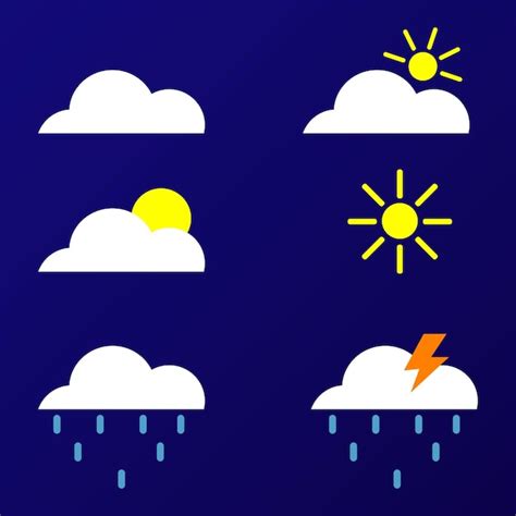 Premium Vector Cloud Weather Icon Illustration Design