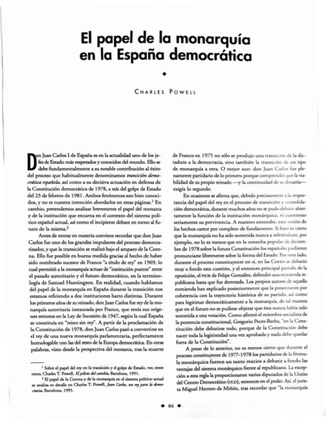 El papel de la monarquía en la España democrática