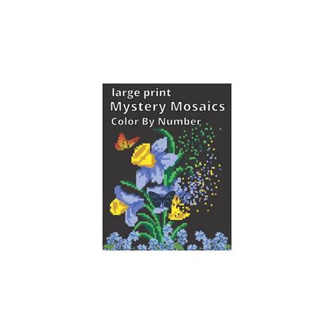 Large Print Mystery Mosaics Color By Number Pixel India Ubuy